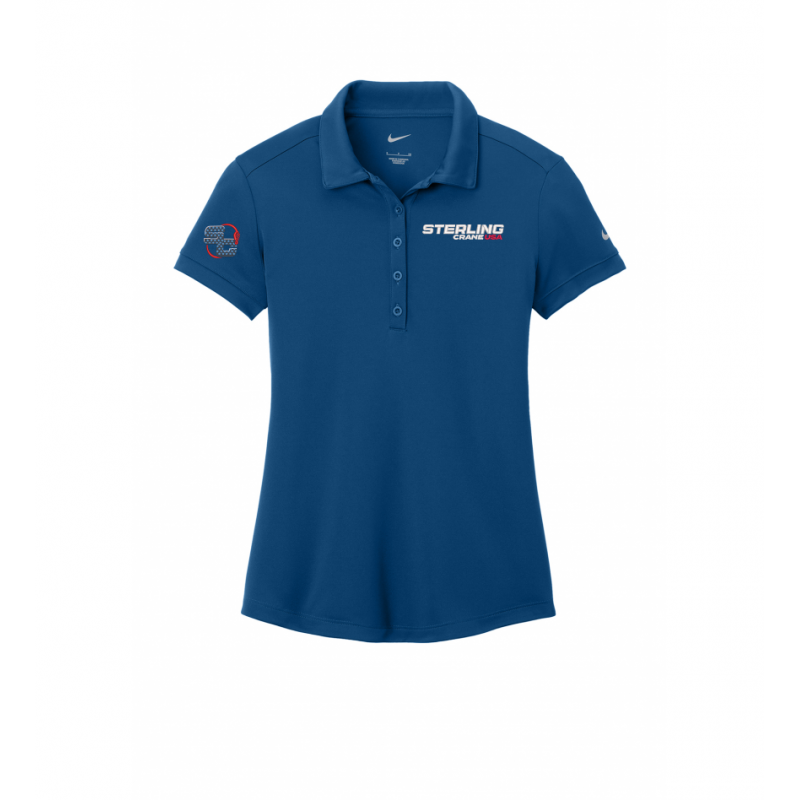 Nike Women's Dri-FIT Players Polo Gym Blue